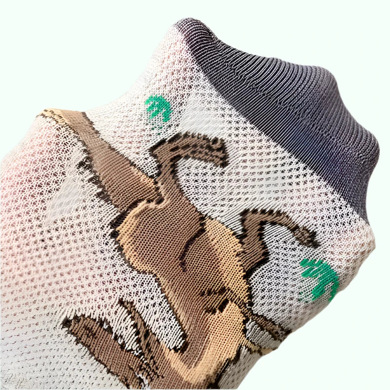 5 Pairs Boy's Dinosaur Socks – Soft, Comfortable, and Fun Casual Socks for Kids! - That's All Socks