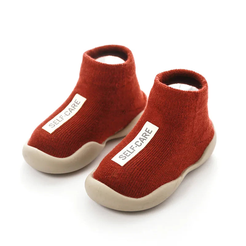 Baby First Shoes: Soft Sole, Anti-Slip, Knit Booties, Unisex