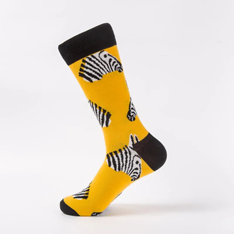 Fun Animal Street Socks: Unisex Crew, One Pair Included