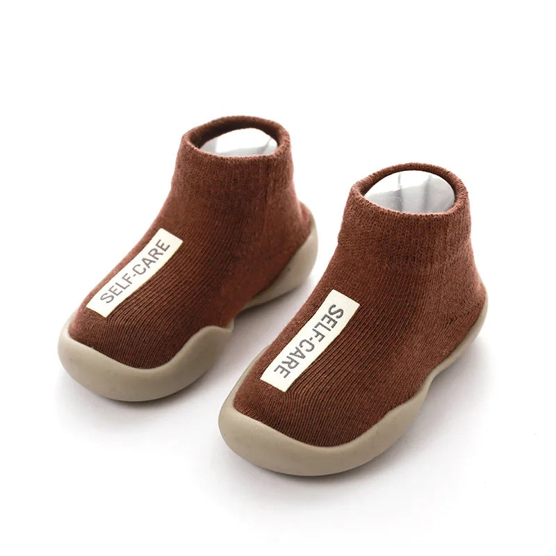 Baby First Shoes: Soft Sole, Anti-Slip, Knit Booties, Unisex