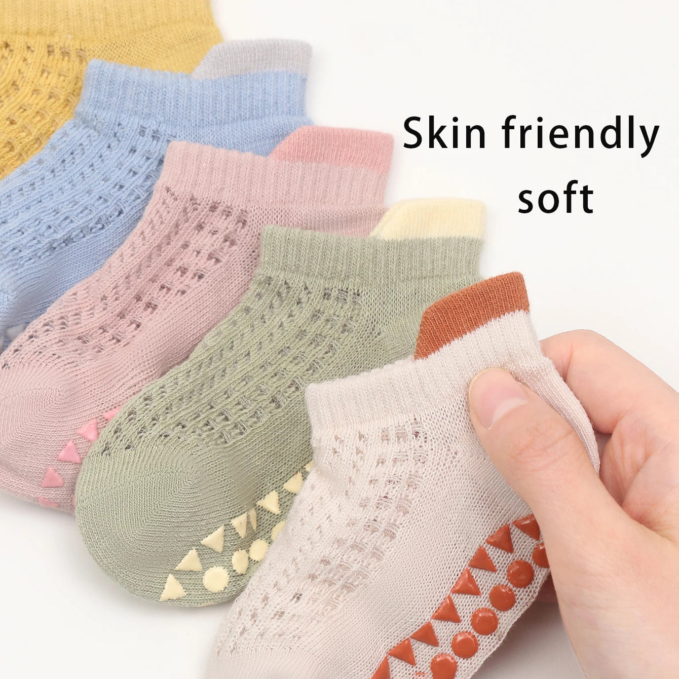 4 Pairs Baby Anti-Slip Floor Socks